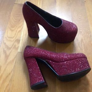 Hot topic vintage size 8 platform ruby heels